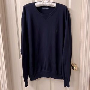 Polo Ralph Lauren Crew Neck Sweater (Navy Blue) - Size Small